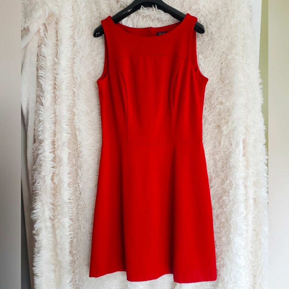 Brooks Brothers Sleeveless Dress Burgundy Red